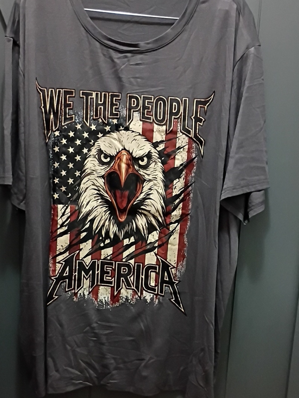 Brand New American Eagle Graphic T-Shirt - Gray "We The People"